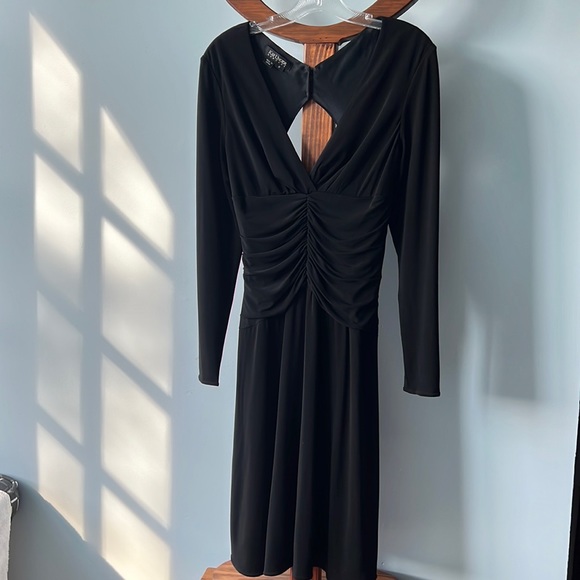 Kay Unger New York Black Dress Size 8 - Picture 2 of 7
